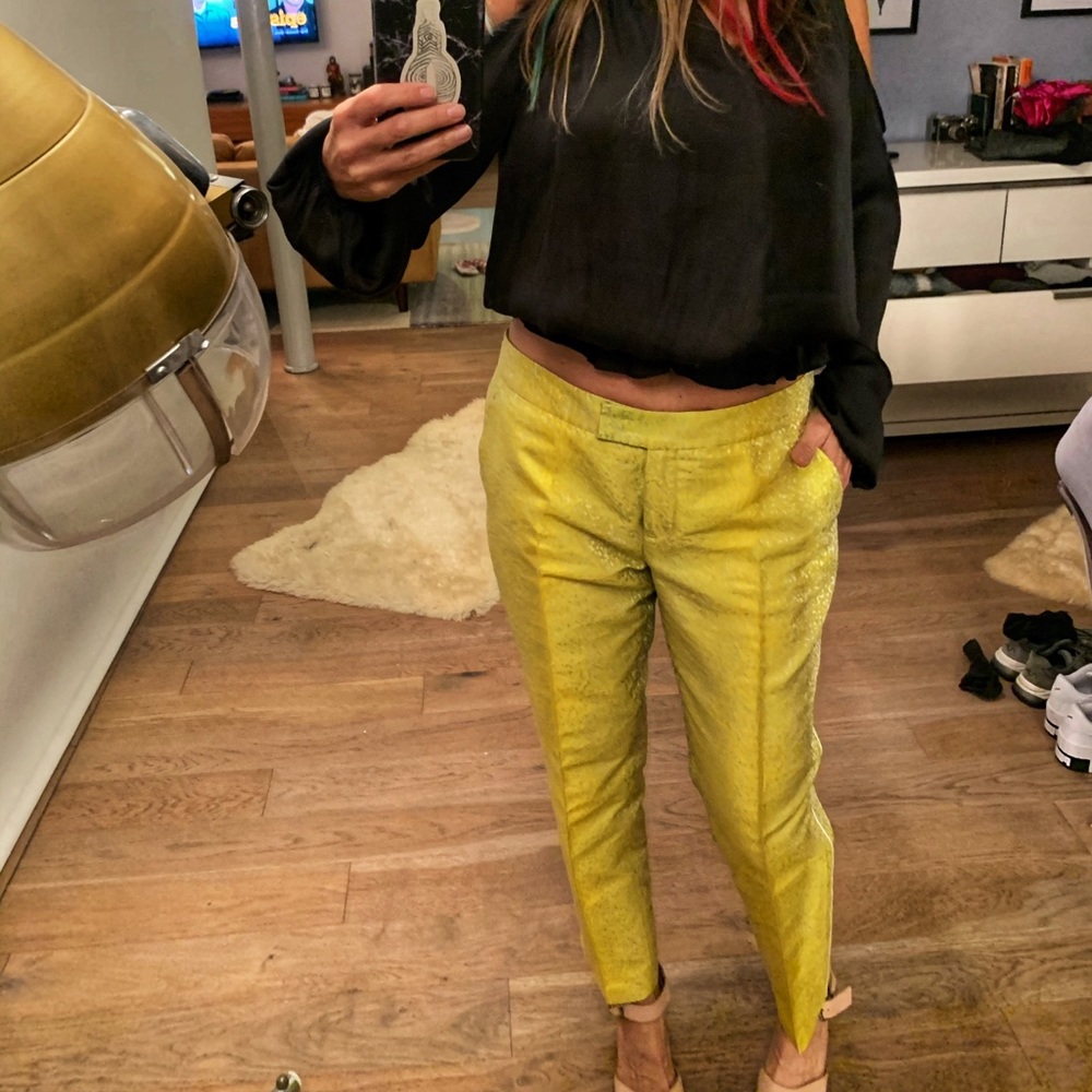 Akris Punto unique straight leg pants, size 6